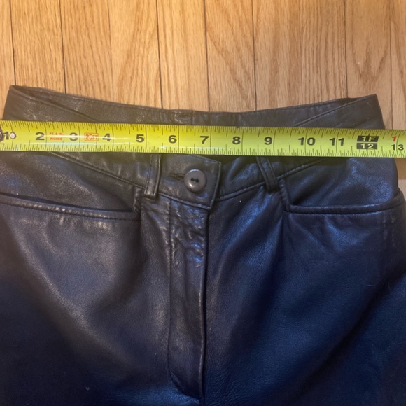 The Olde Hide House Vintage Women’s Straight Leg Leather Pants - Picture 4 of 5